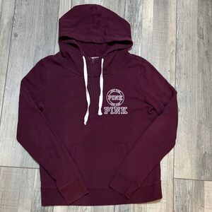 PINK Victoria's Secret Burgundy Hoodie Medium